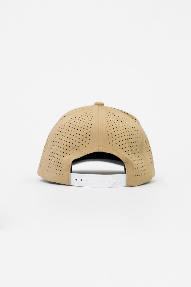 Locked Down Brands Premium Water Resistant ICON LD Snapback - Dune | Back View