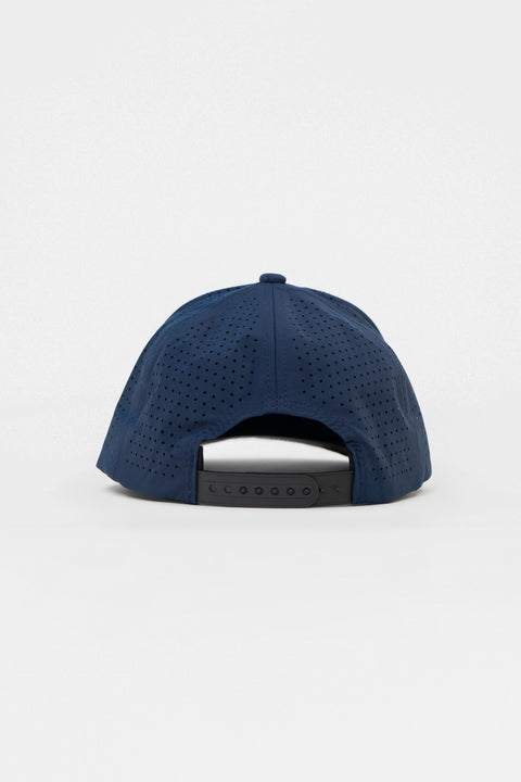 Locked Down Brands Premium Water Resistant ICON LD Snapback - Navy | Back View