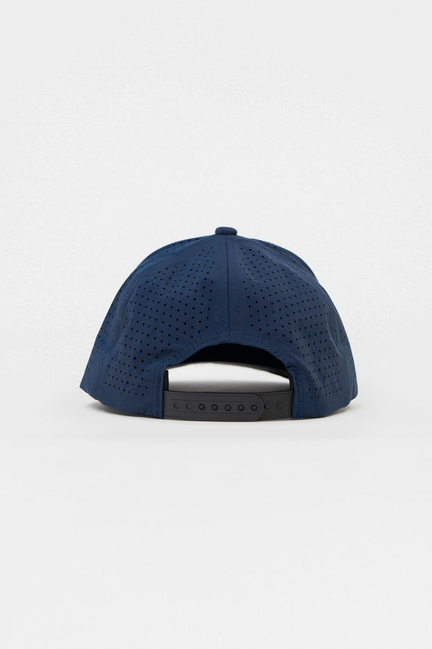 Locked Down Brands Premium Water Resistant ICON LD Snapback - Navy | Back View