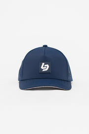 Locked Down Brands Premium Water Resistant ICON LD Snapback - Navy | Front View