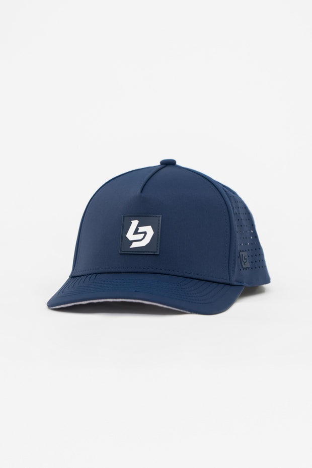 Locked Down Brands Premium Water Resistant ICON LD Snapback - Navy | Main View