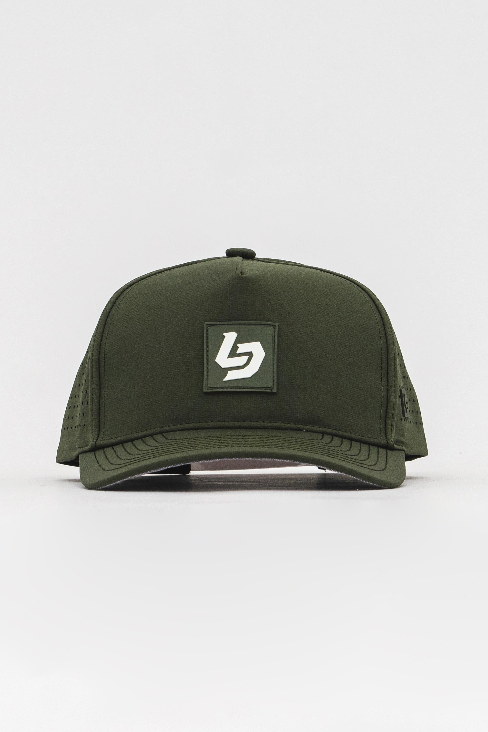 Locked Down Brands Premium Water Resistant ICON LD Snapback - Olive