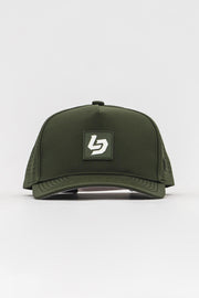 Locked Down Brands Premium Water Resistant ICON LD Snapback - Olive