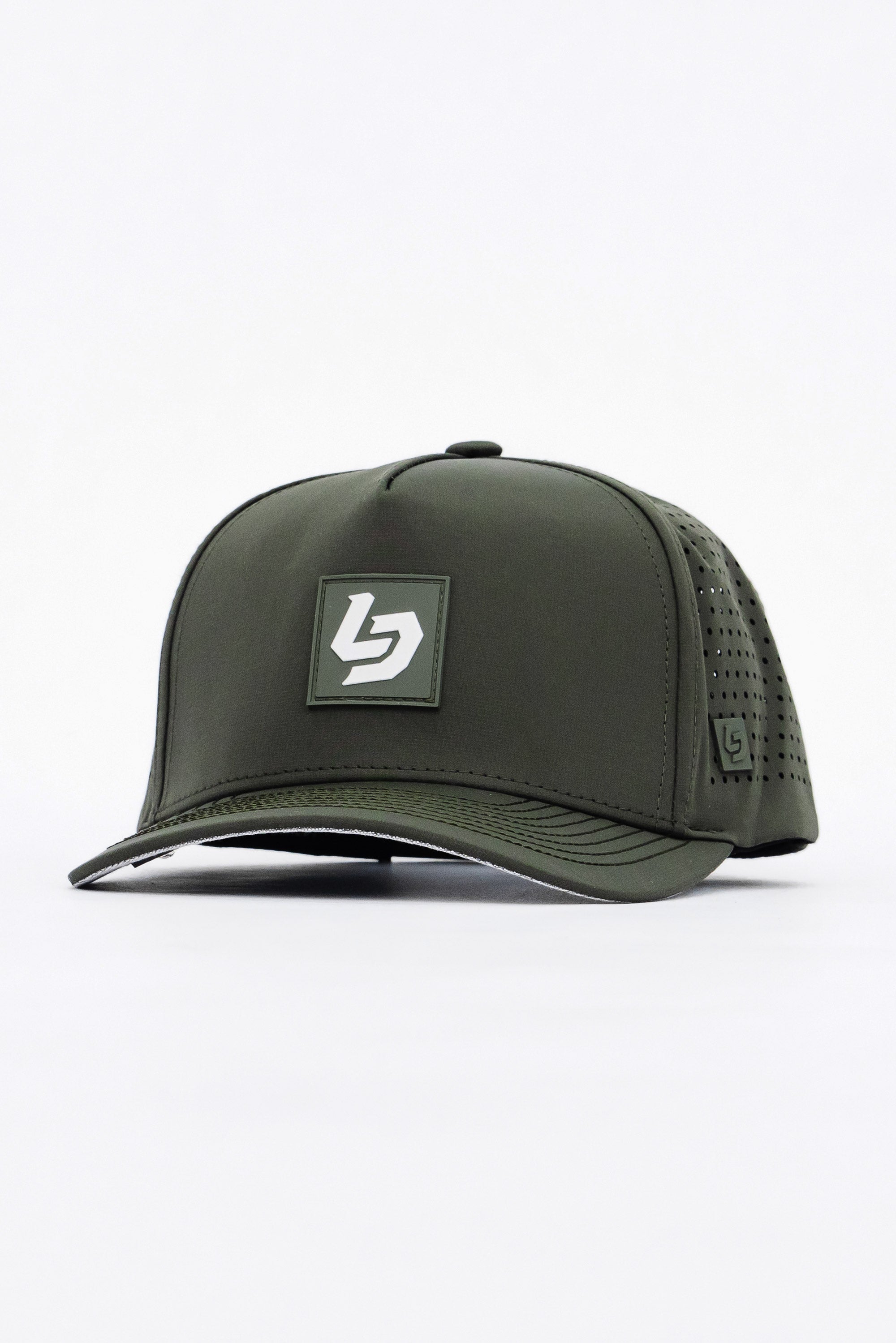 Locked Down Brands Premium Water Resistant ICON LD Snapback - Olive