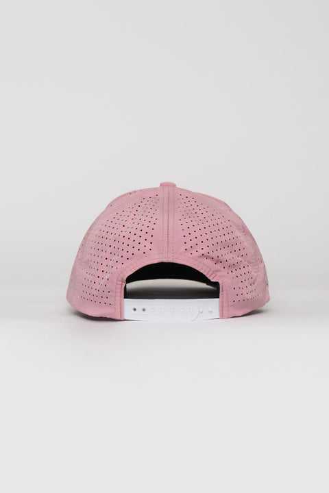 Locked Down Brands Premium Water Resistant ICON LD Snapback - Pink | Back View
