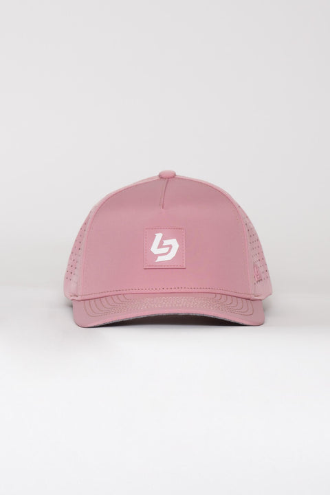 Locked Down Brands Premium Water Resistant ICON LD Snapback - Pink | Front View