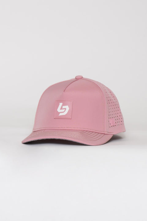Locked Down Brands Premium Water Resistant ICON LD Snapback - Pink | Main View
