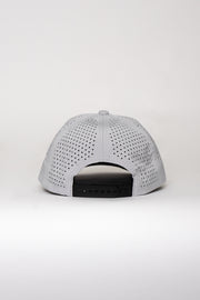 Locked Down Brands Premium Water Resistant ICON LD Snapback - Stone Grey | Back View