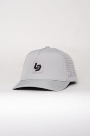 Locked Down Brands Premium Water Resistant ICON LD Snapback - Stone Grey | Main View