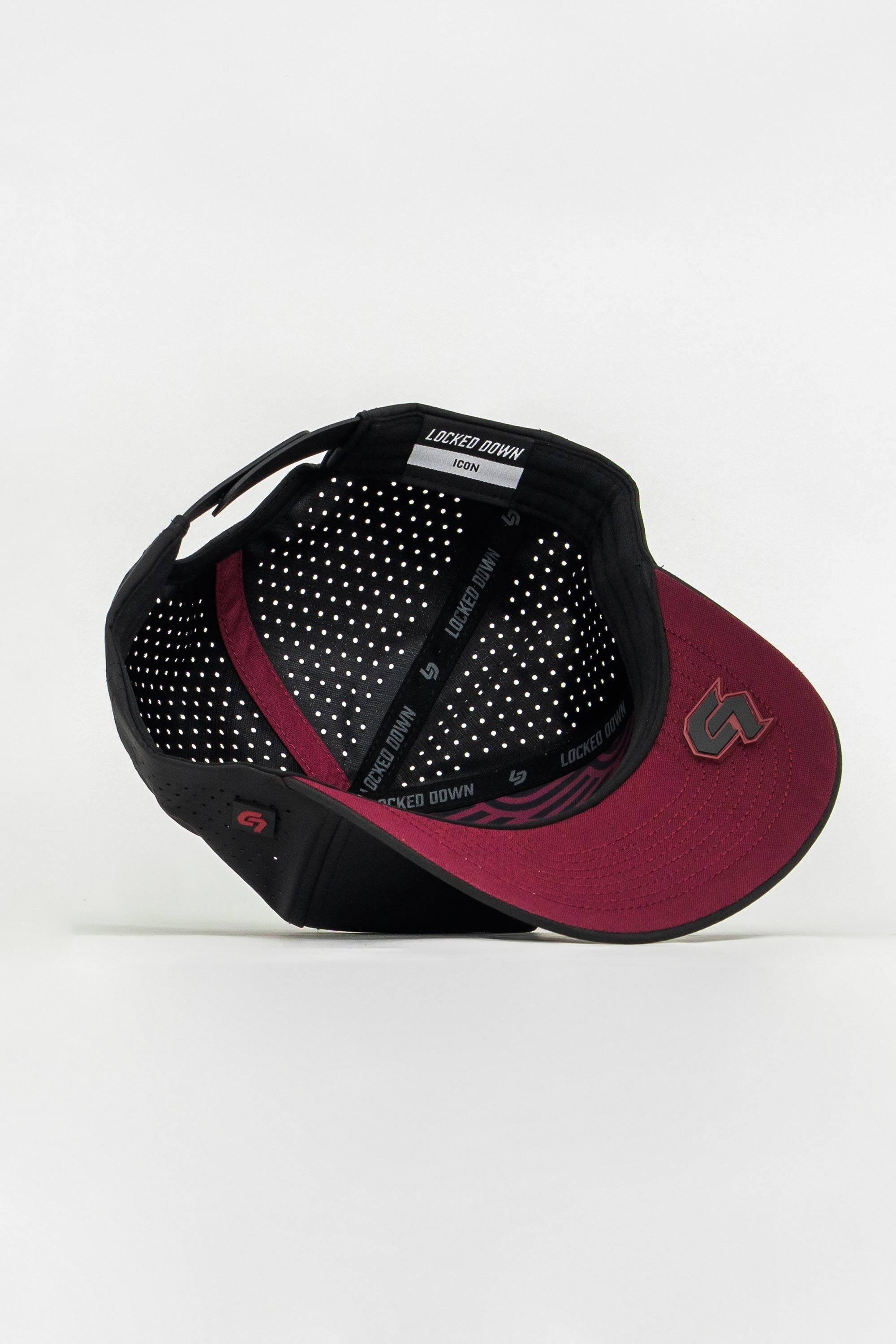 Locked Down Brands Premium Water Resistant ICON LD Snapback - Volcano