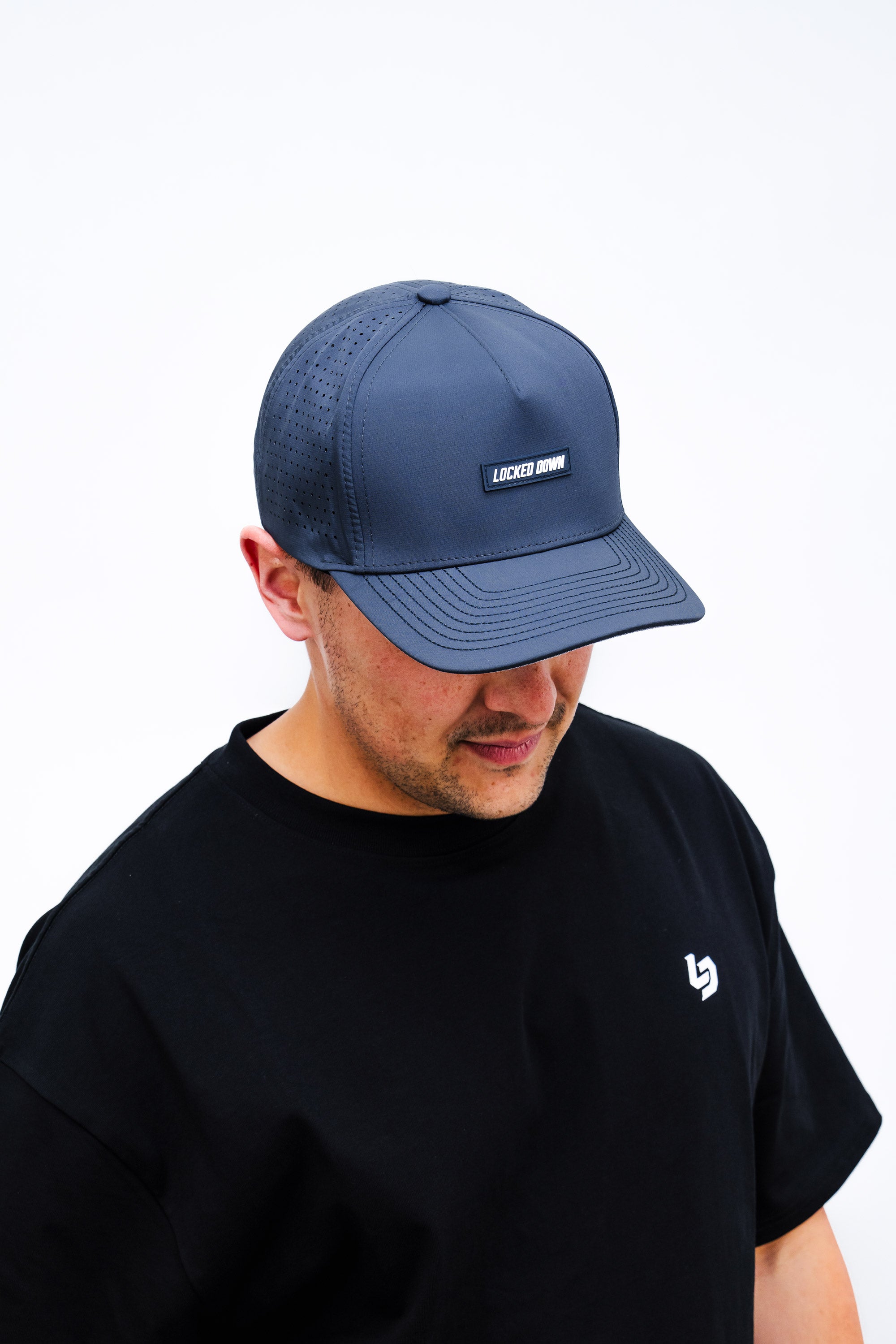 Locked Down Brands Premium Water Resistant ICON Logo Snapback - Slate