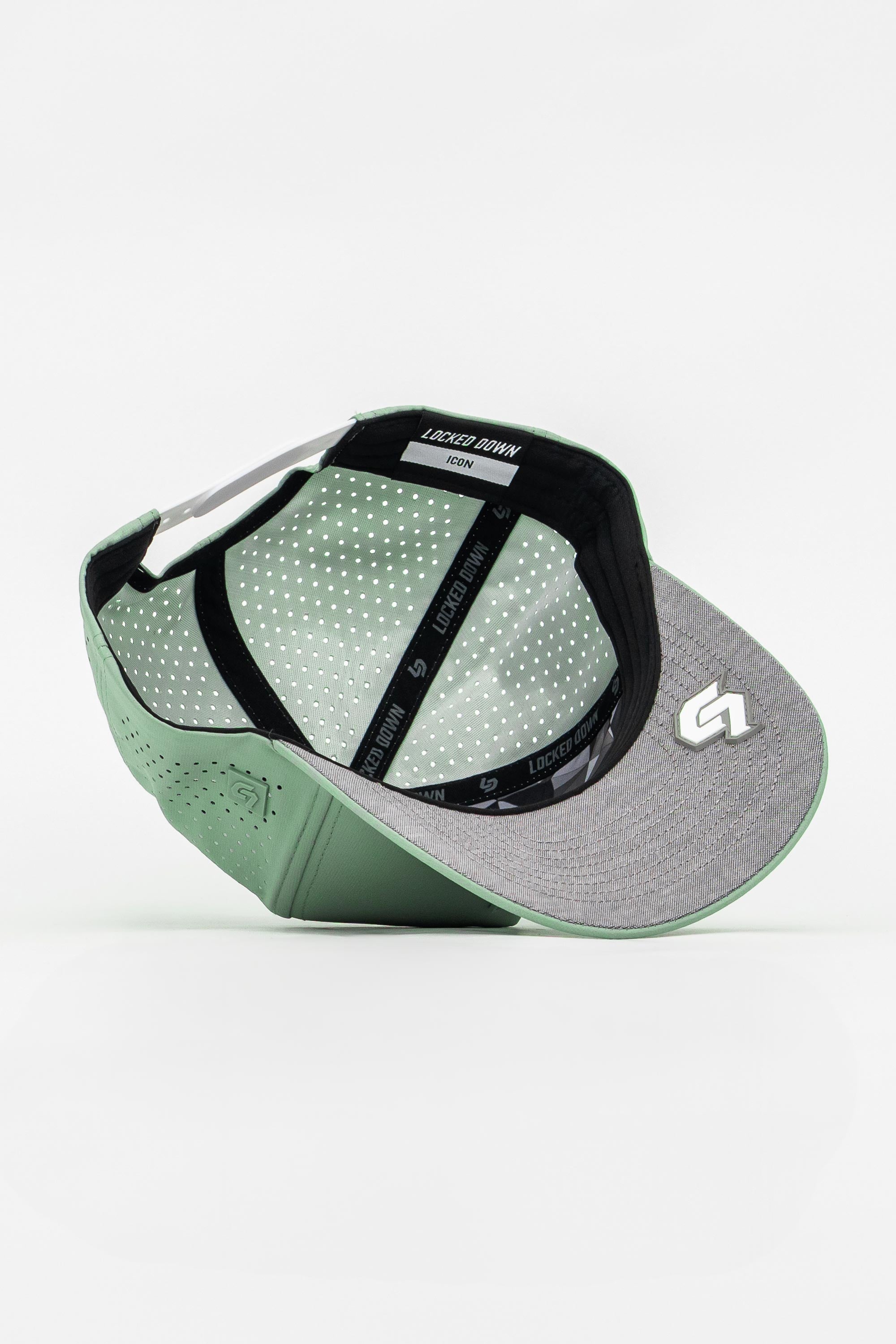 Locked Down Brands Premium Water Resistant ICON LD Snapback - Mint