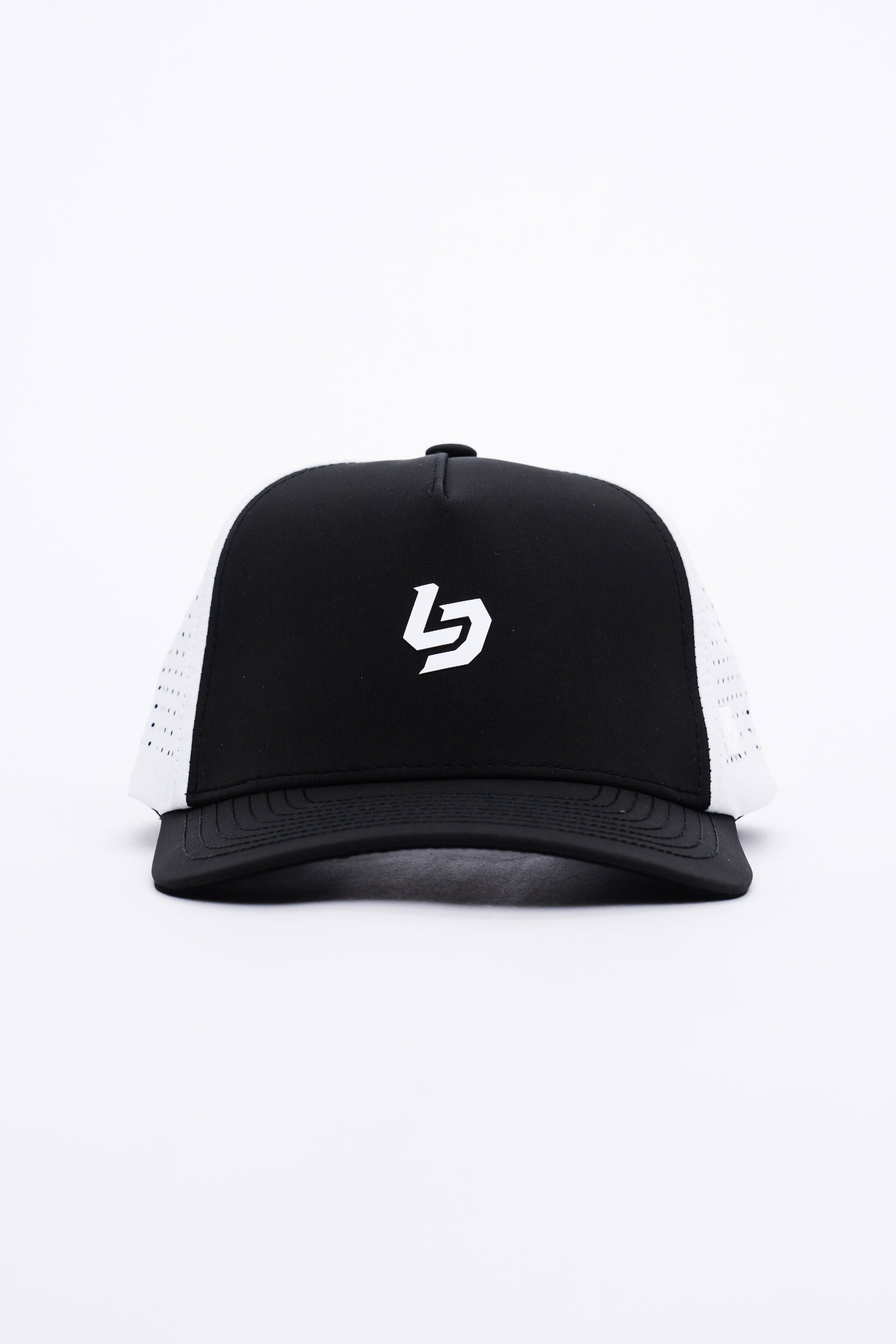Locked Down Brands Premium Water Resistant ICON Stamp Snapback - Black/White