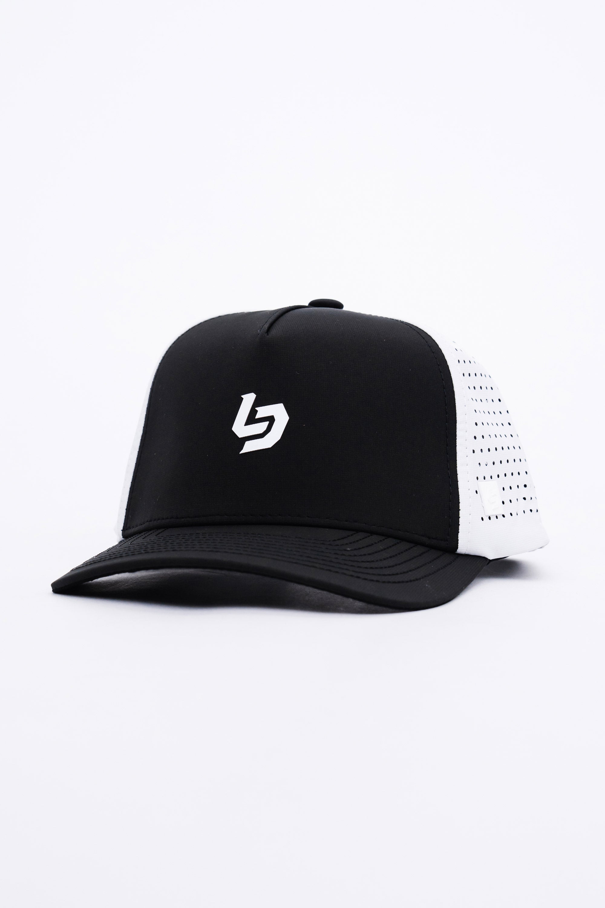 Locked Down Brands Premium Water Resistant ICON Stamp Snapback - Black/White