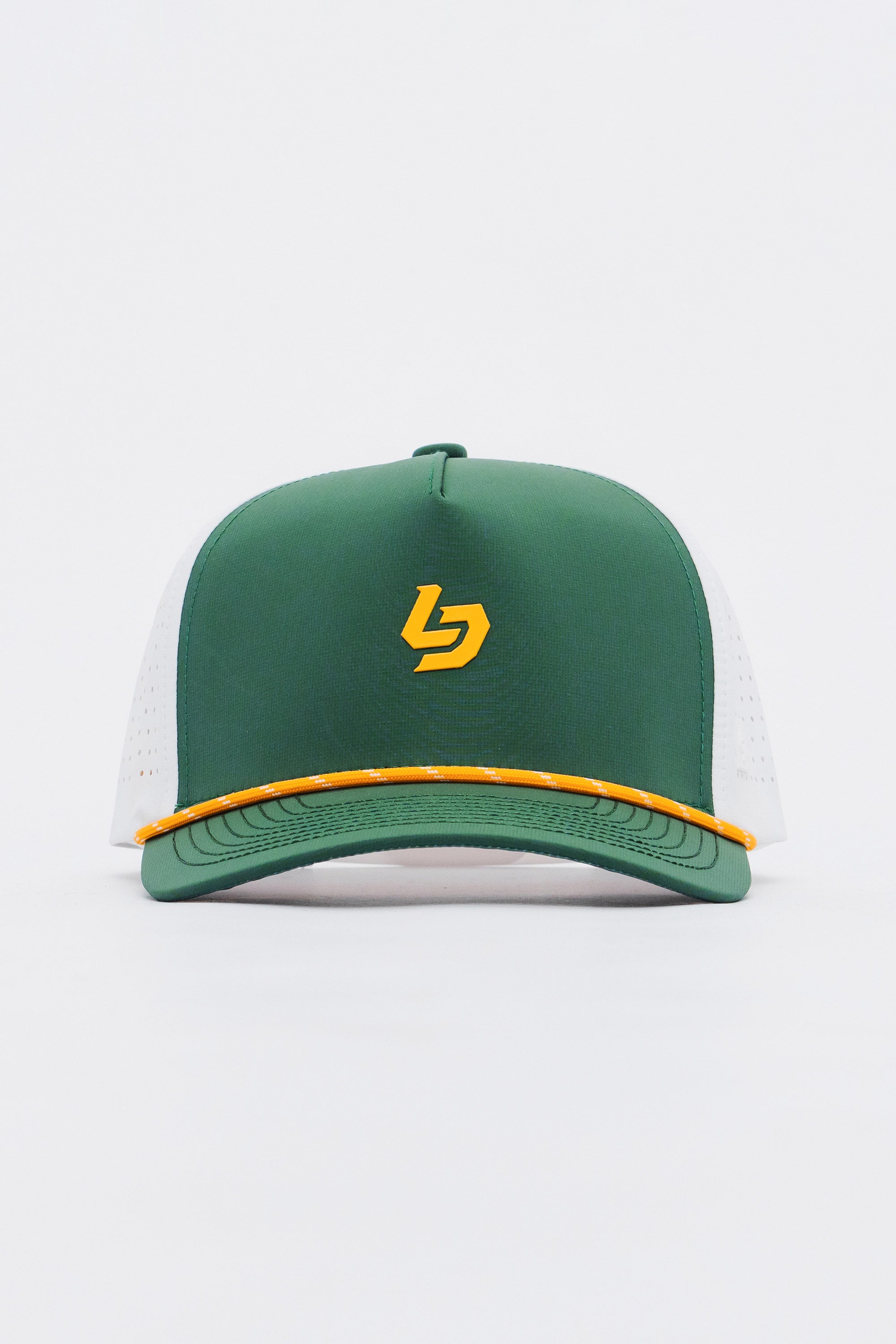 Locked Down Brands Premium Water Resistant ICON Stamp Snapback - Green/Gold
