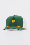 Locked Down Brands Premium Water Resistant ICON Stamp Snapback - Green/Gold