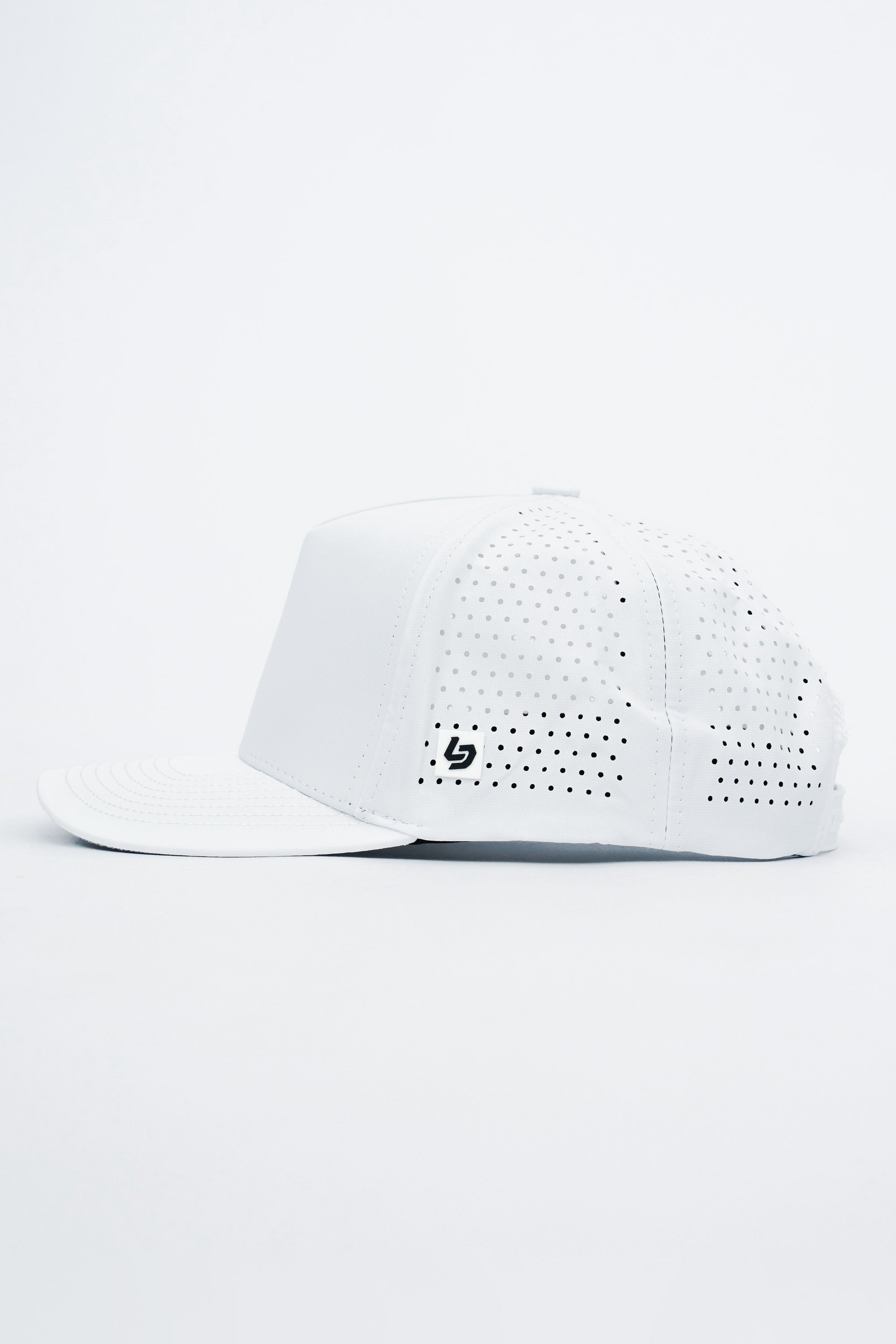 Locked Down Brands Premium Water Resistant ICON Snapback - White