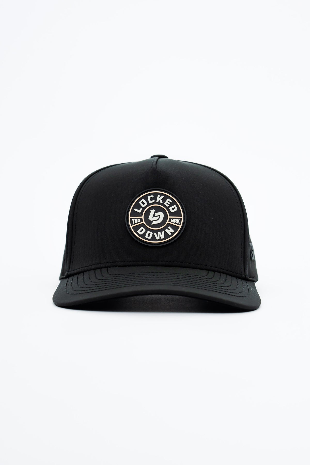Locked Down Brands Premium Water Resistant Impact ICON Snapback - Black