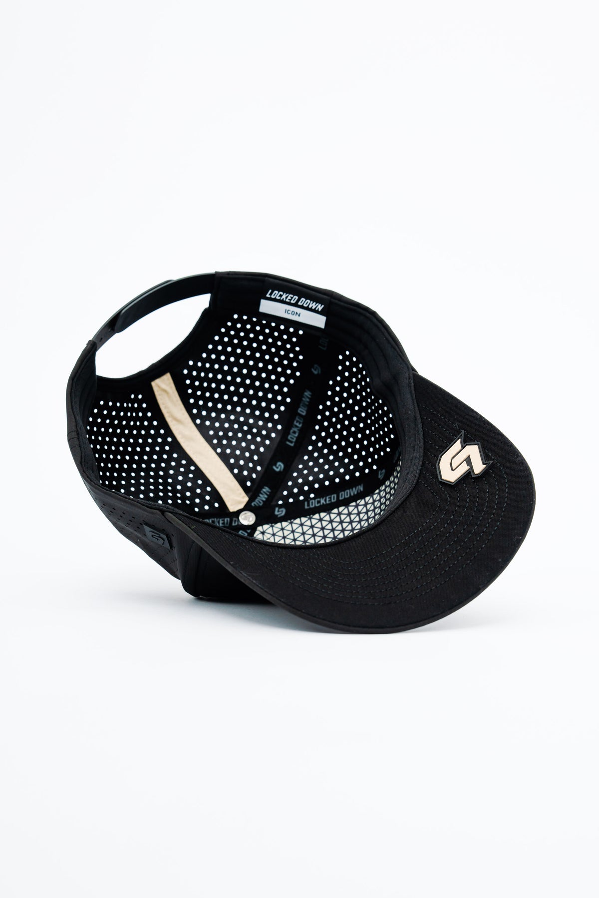Locked Down Brands Premium Water Resistant Impact ICON Snapback - Black