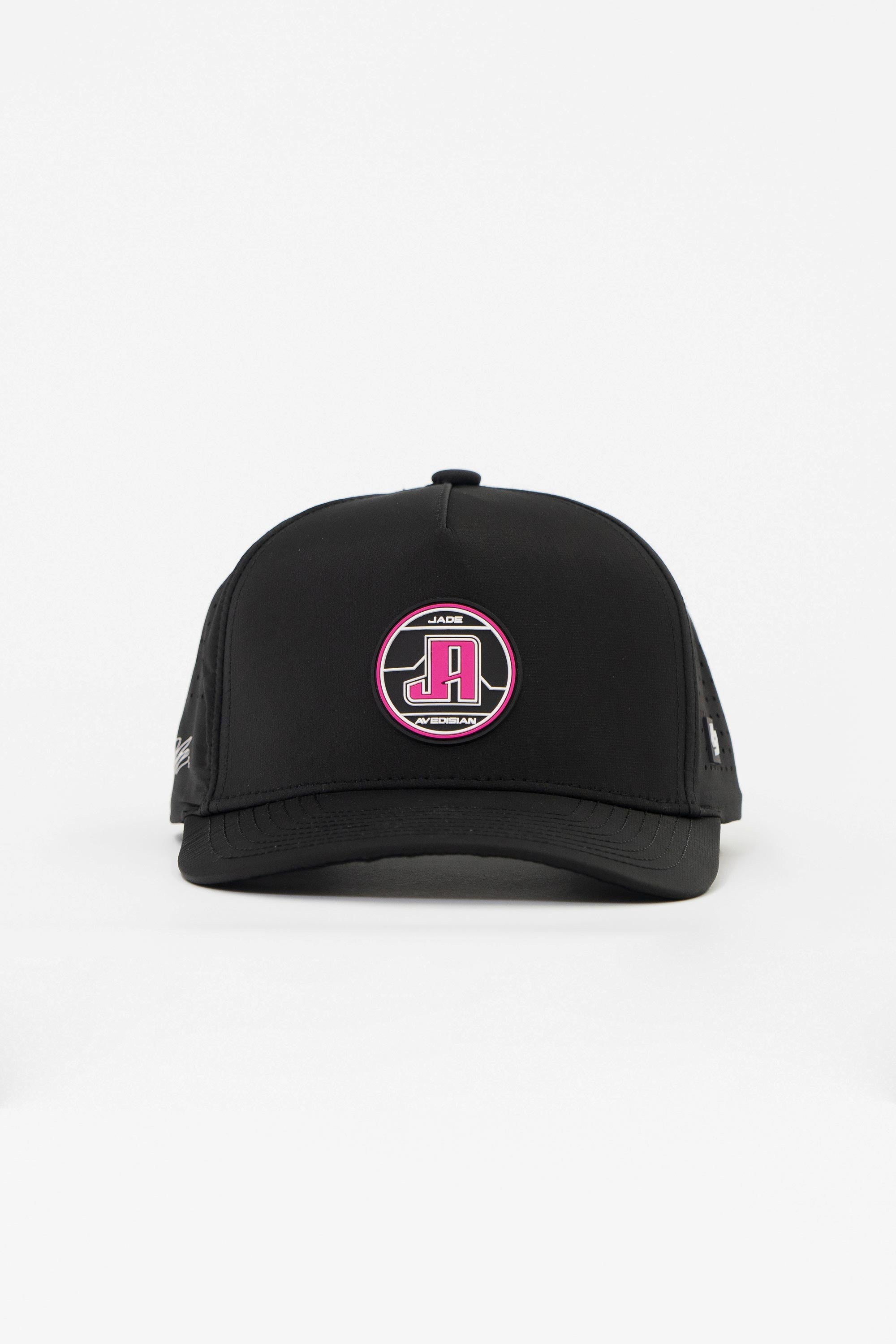 Locked Down Brands Premium Water Resistant ICON Snapback in collaboration with Jade Avedisian - Black | Front View