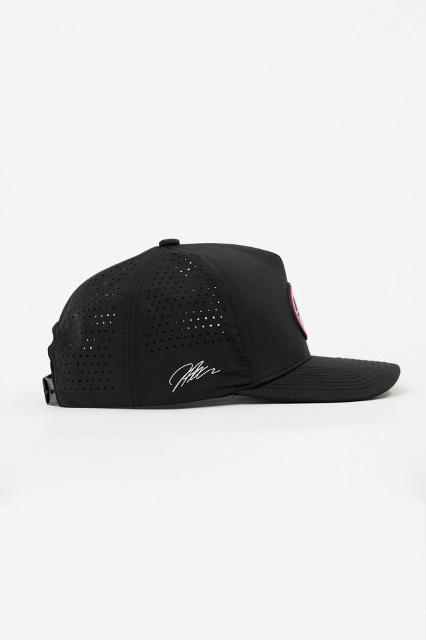 Locked Down Brands Premium Water Resistant ICON Snapback in collaboration with Jade Avedisian - Black | Side View