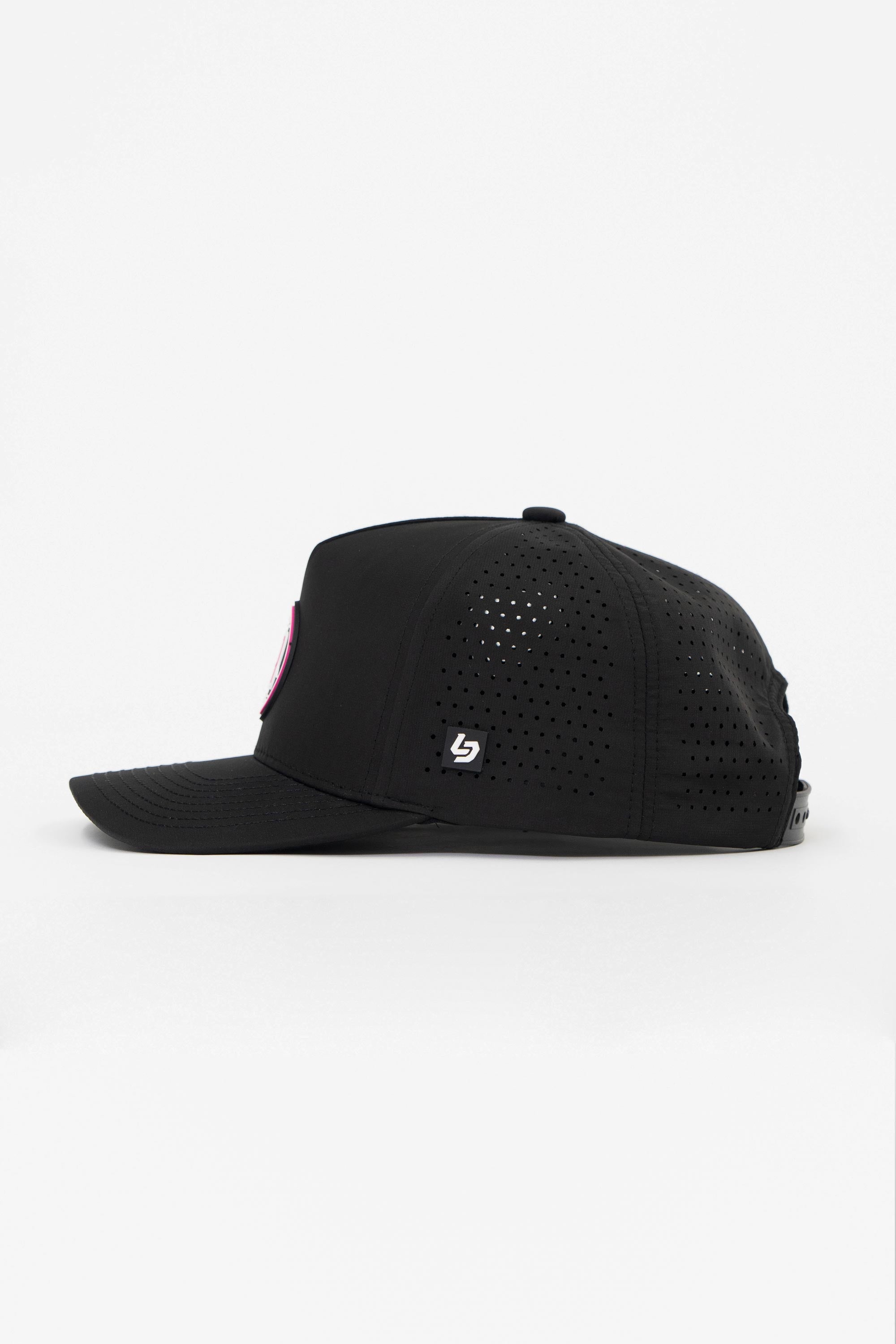 Locked Down Brands Premium Water Resistant ICON Snapback in collaboration with Jade Avedisian - Black | Side View