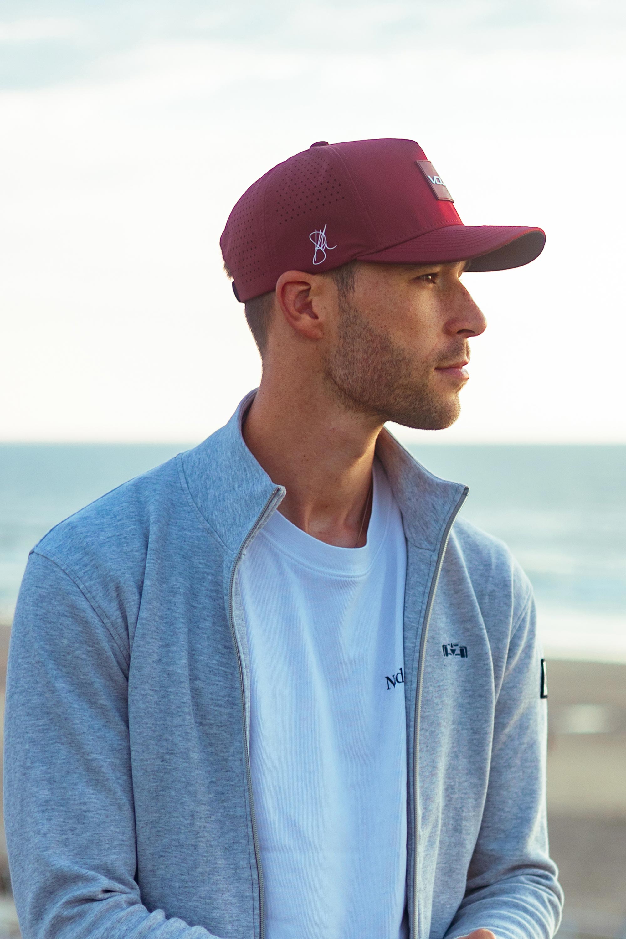 Locked Down Brands Premium Water Resistant ICON Snapback in Collaboration with the VDL Bros, Kelvin & Sheldon Van Der Linde - Maroon