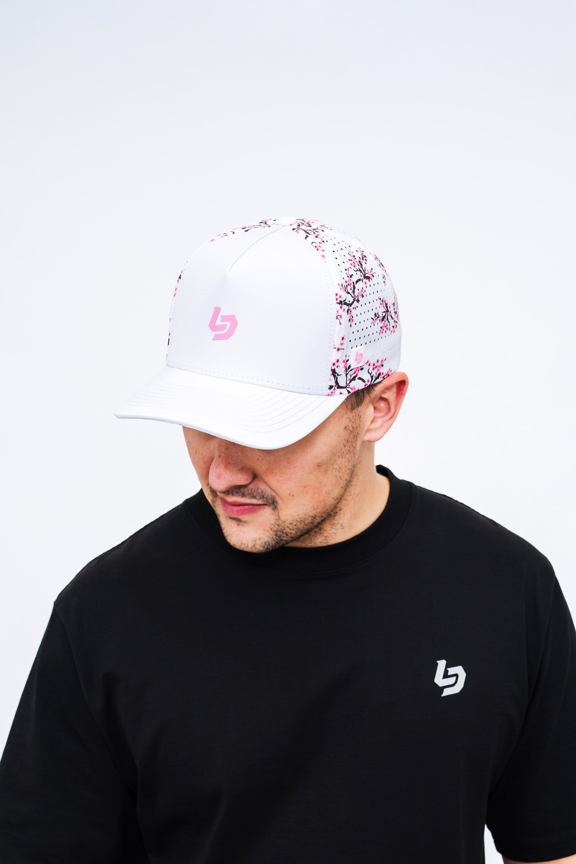 Locked Down Brands Premium Water Resistant ICON LD Limited Snapback - Cherry Blossom