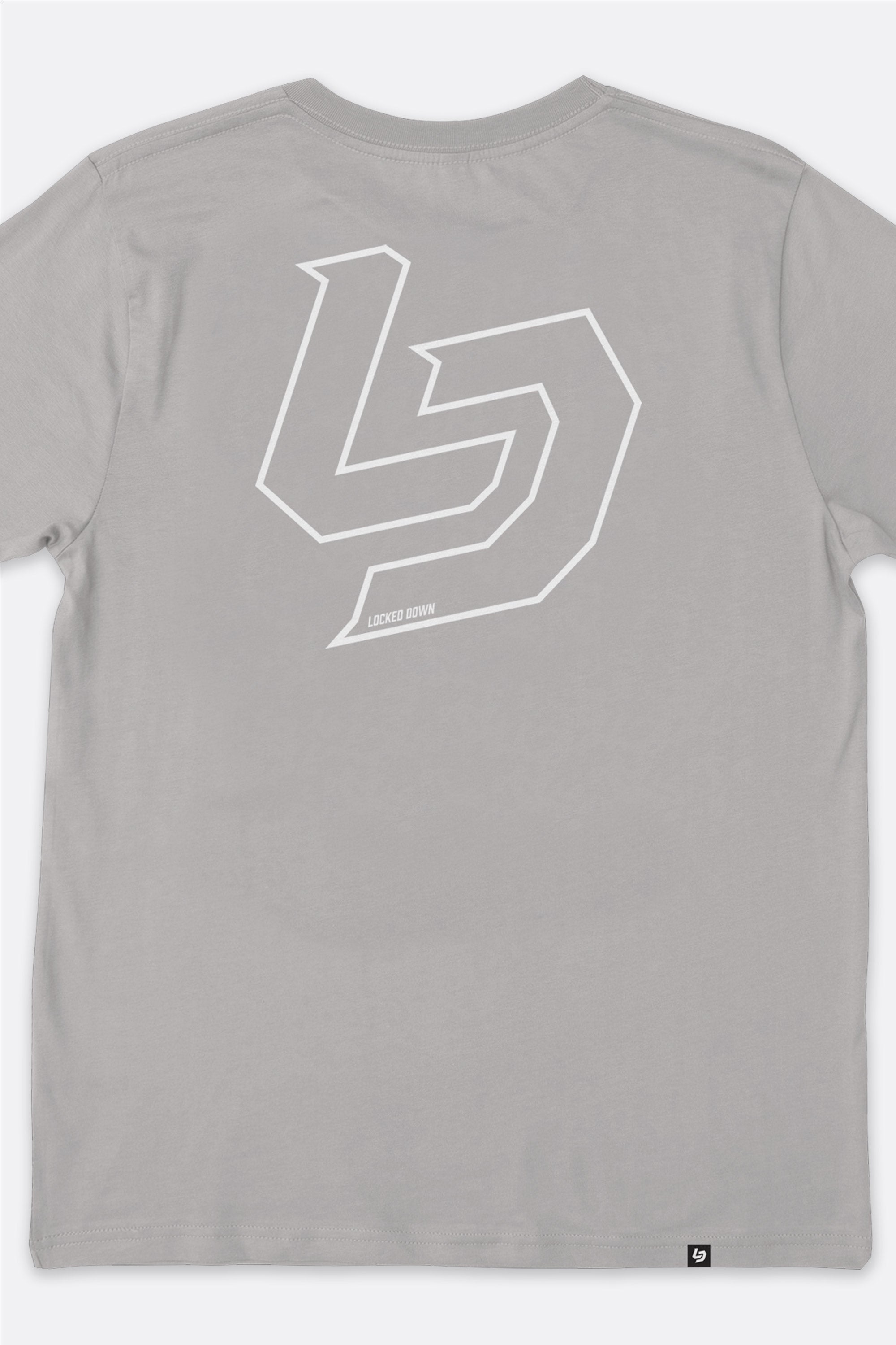 Locked Down Brands Premium Box Fit LD Tee - Ash Grey