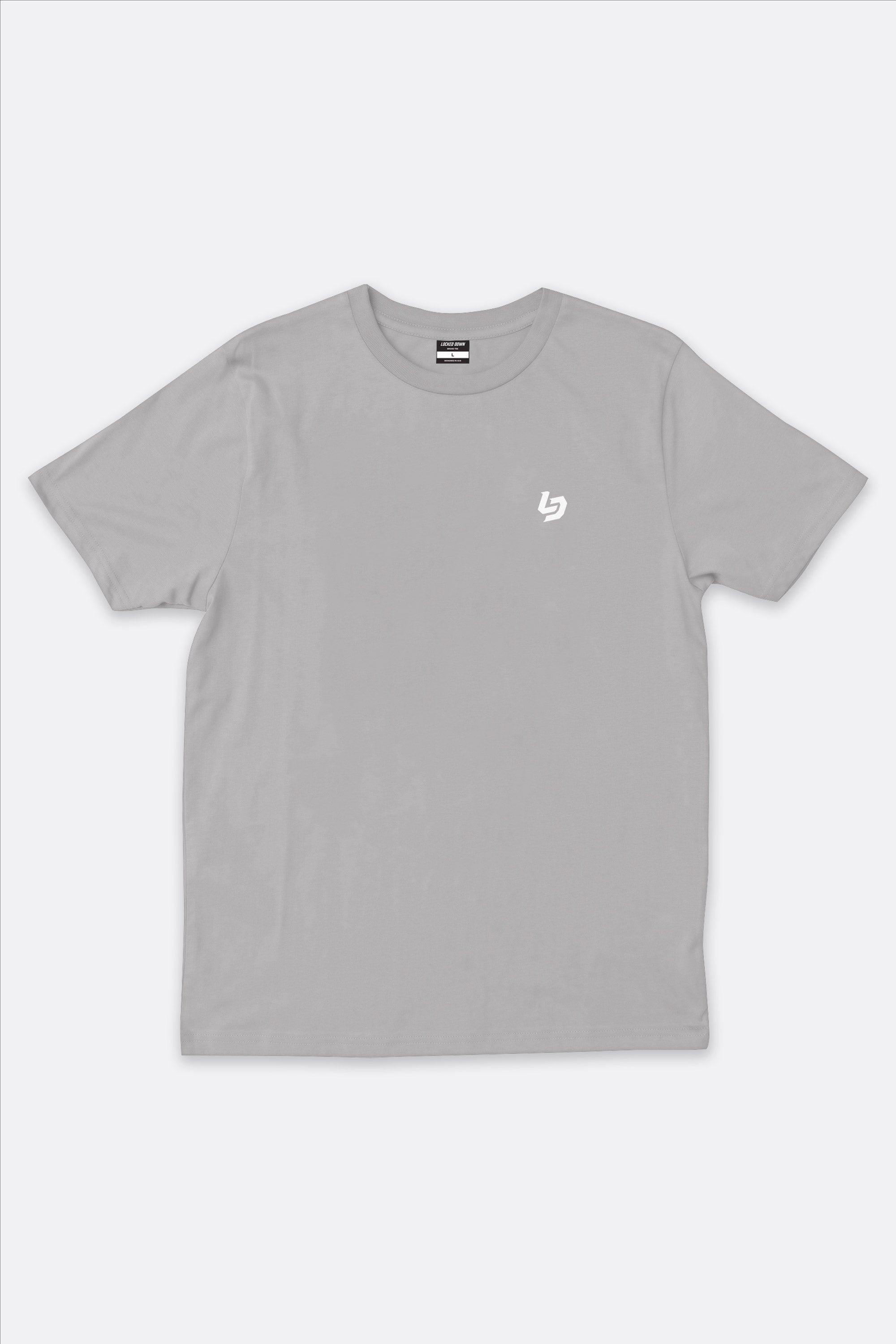 Locked Down Brands Premium Box Fit LD Tee - Ash Grey