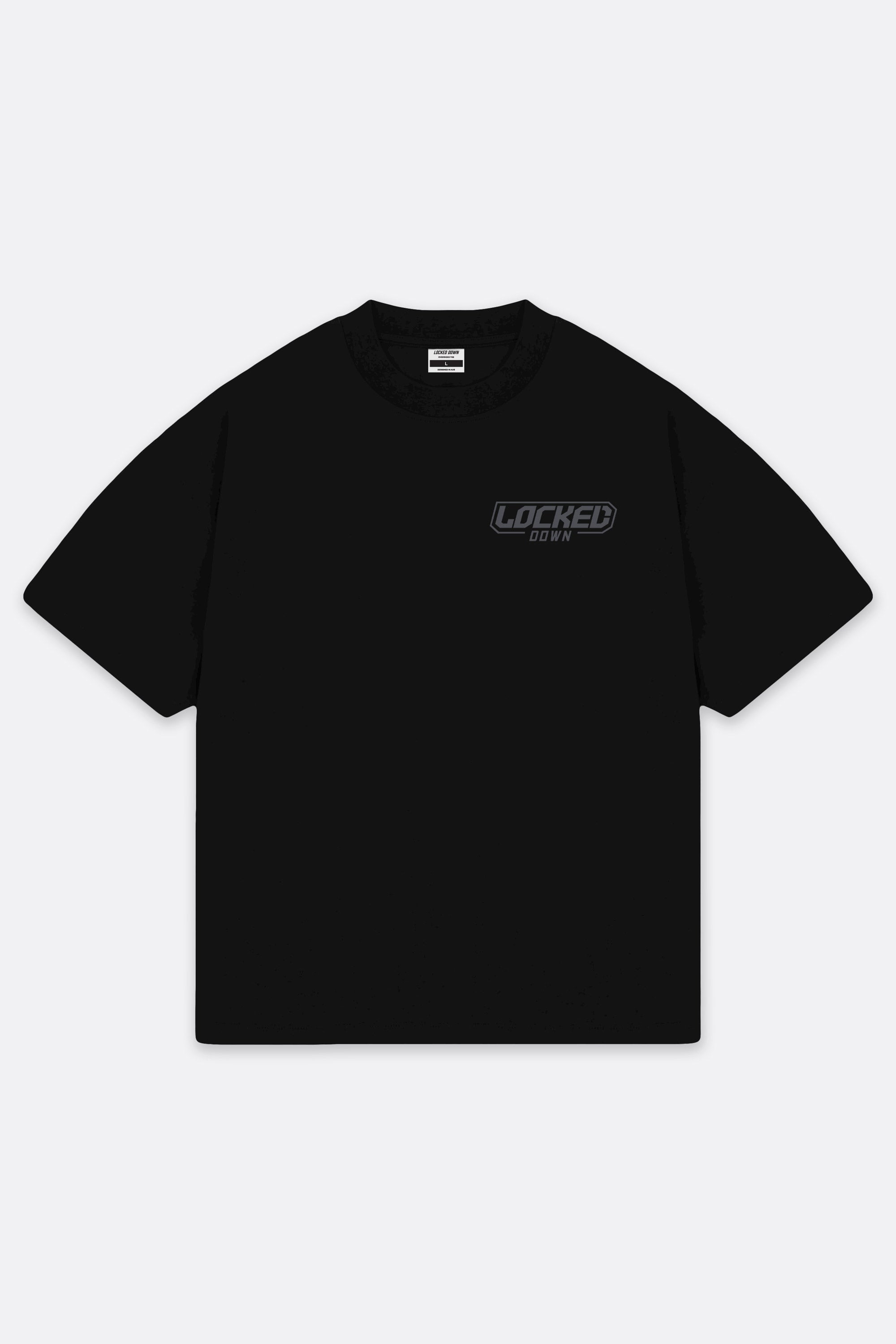Locked Down Brands Premium Oversized Link Tee - Black
