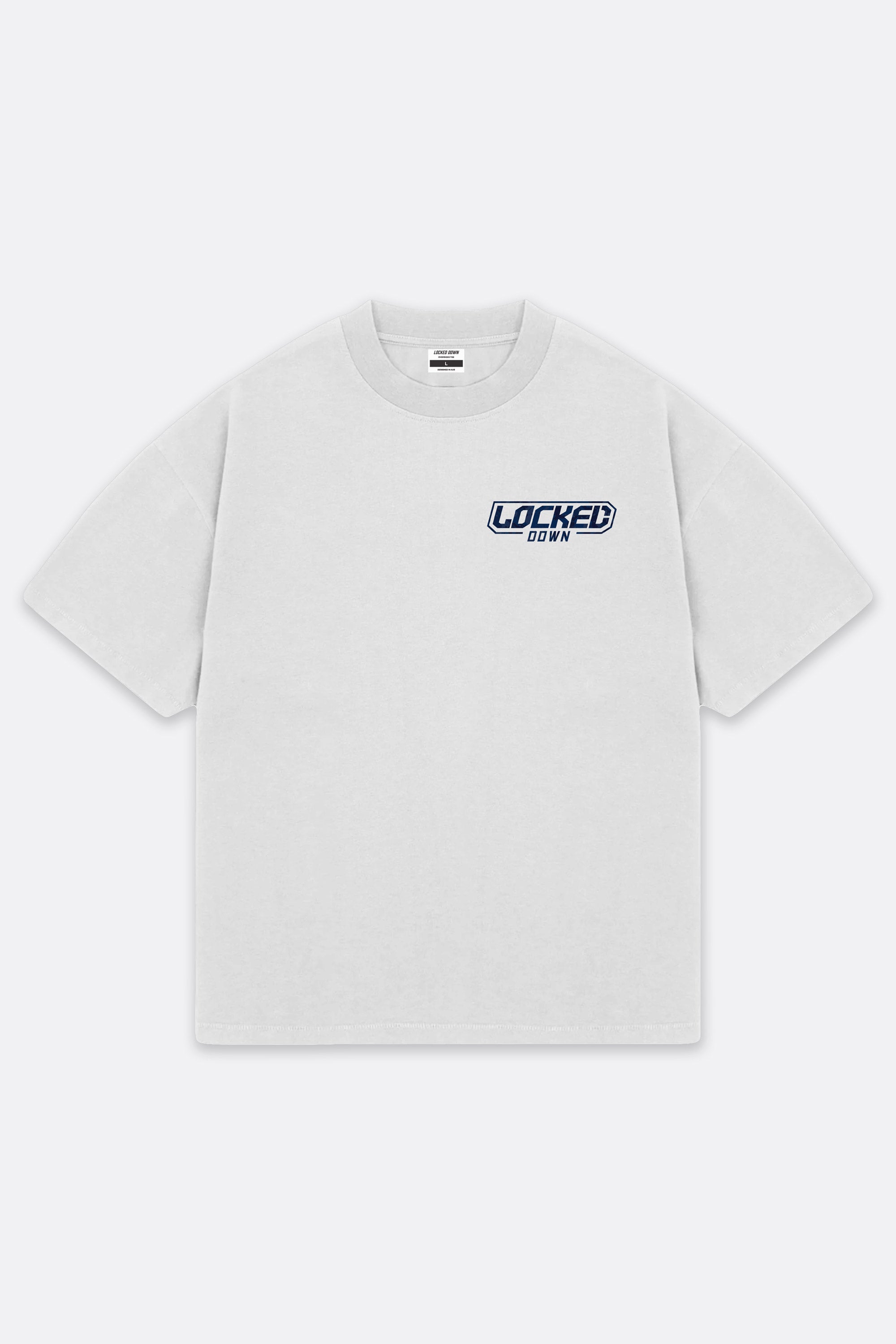 Locked Down Brands Premium Oversized Link Tee - Stone Grey