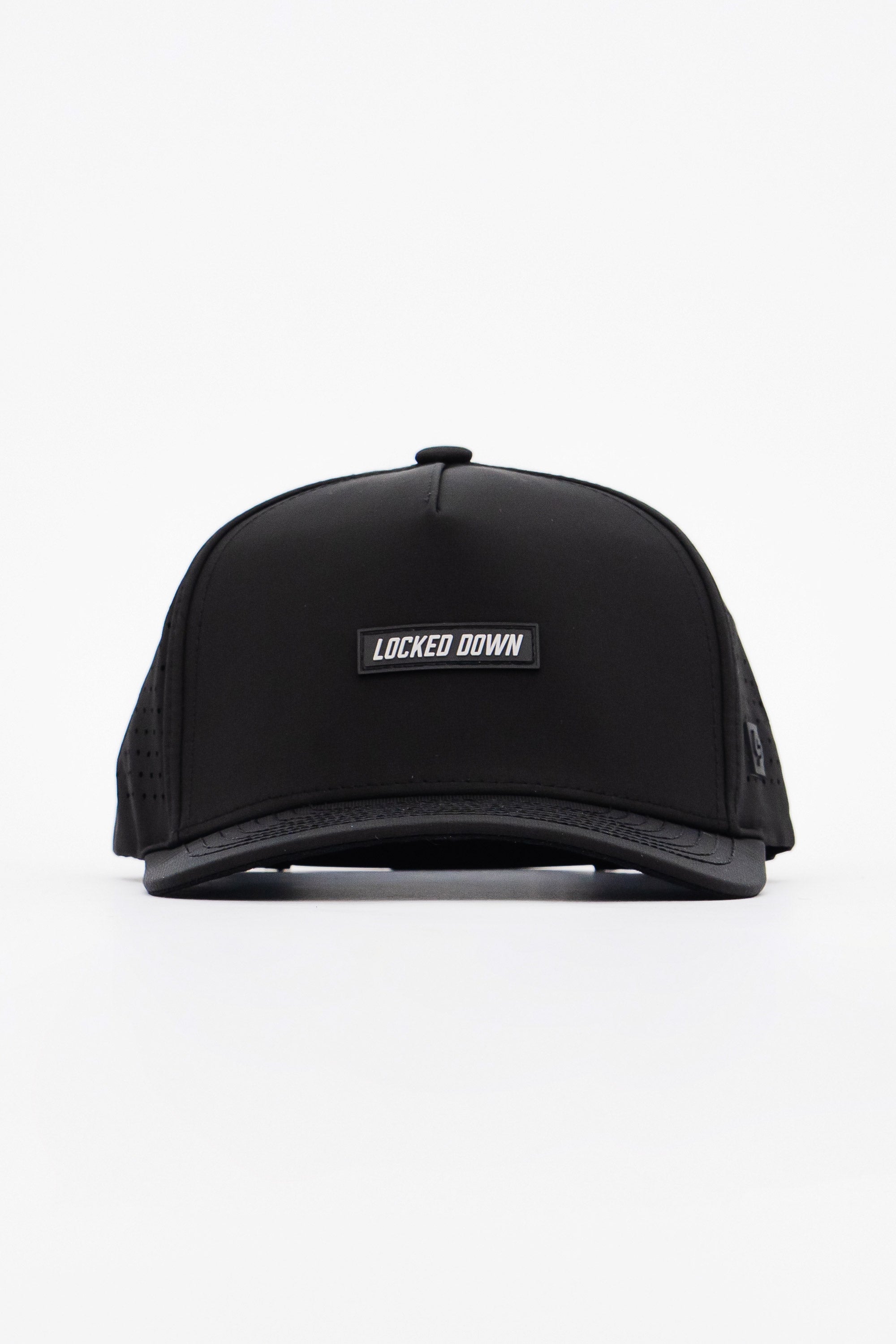 Locked Down Brands Premium Water Resistant ICON Logo Snapback - Blackout