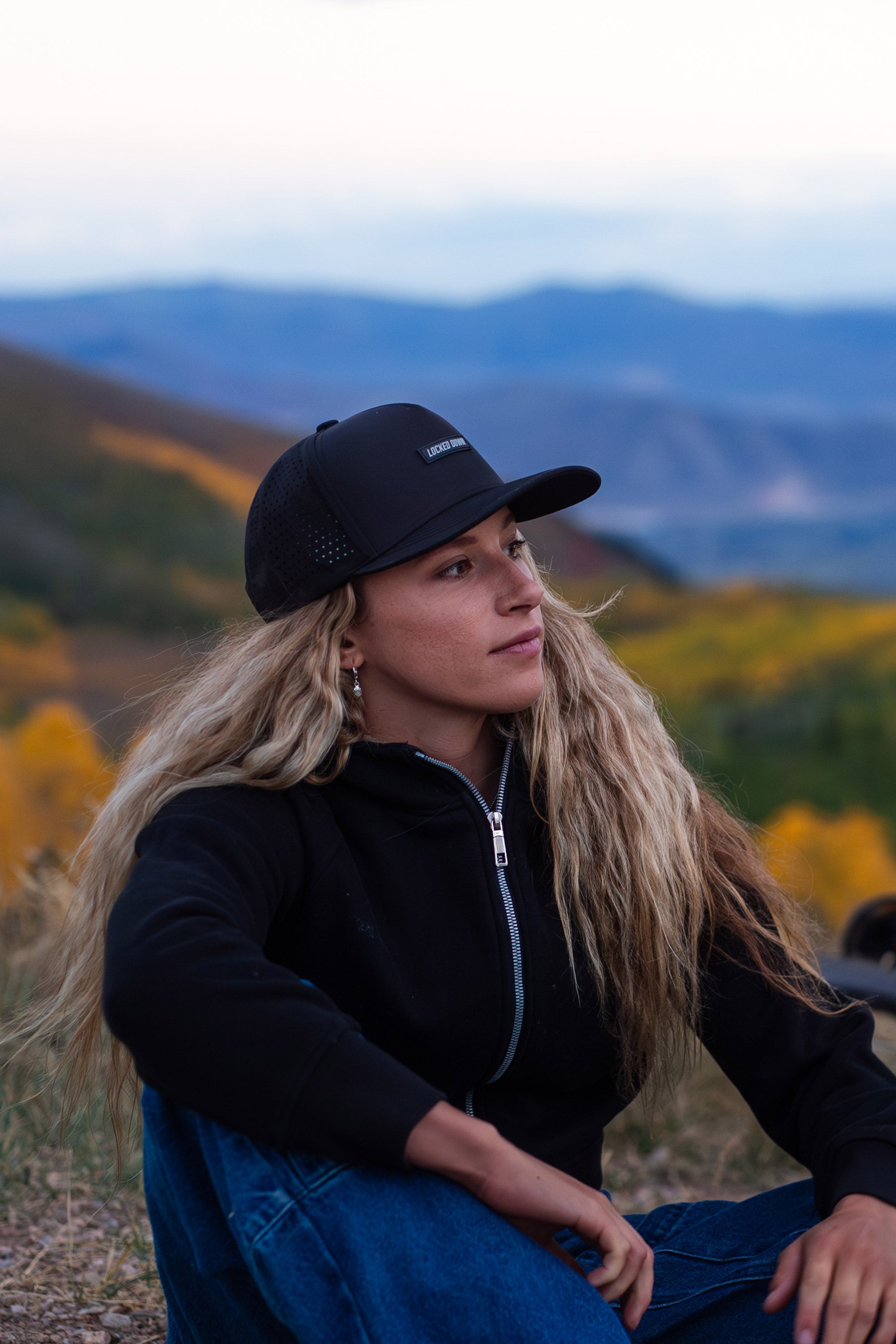 Locked Down Brands Premium Water Resistant ICON Logo Snapback - Blackout