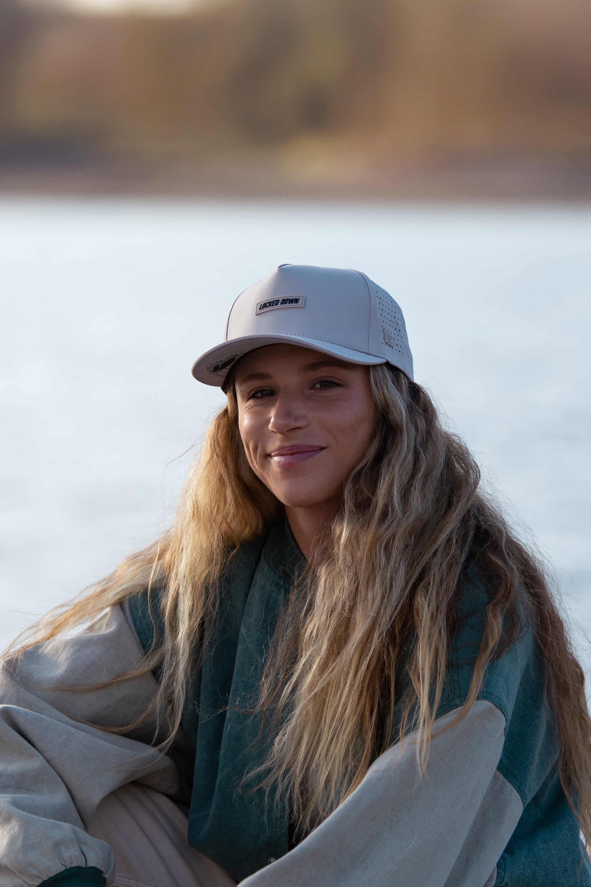 Locked Down Brands Premium Water Resistant ICON Logo Snapback - Bone