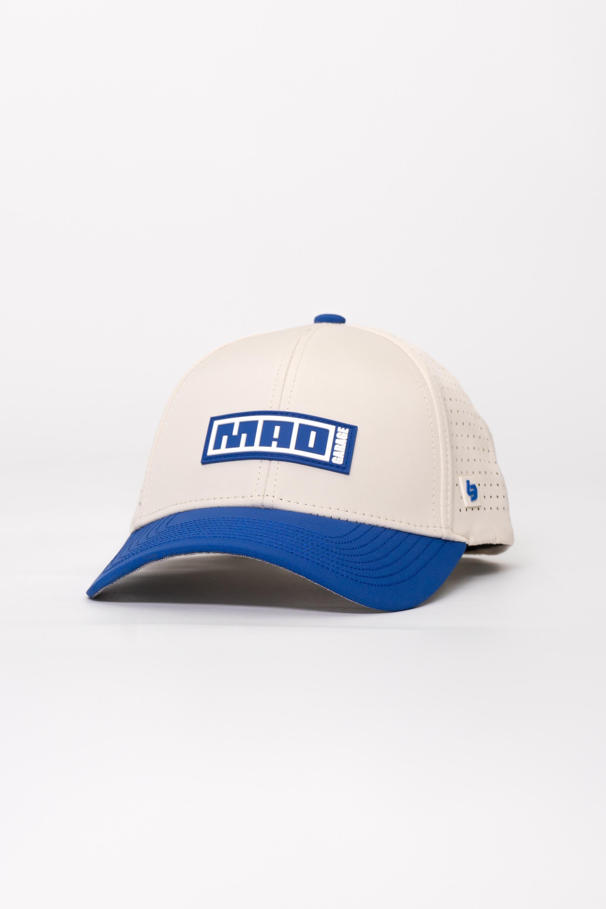 Locked Down Brands Premium Water Resistant CLASSIC Snapback in Collaboration with Molly Taylor - Cream/Blue