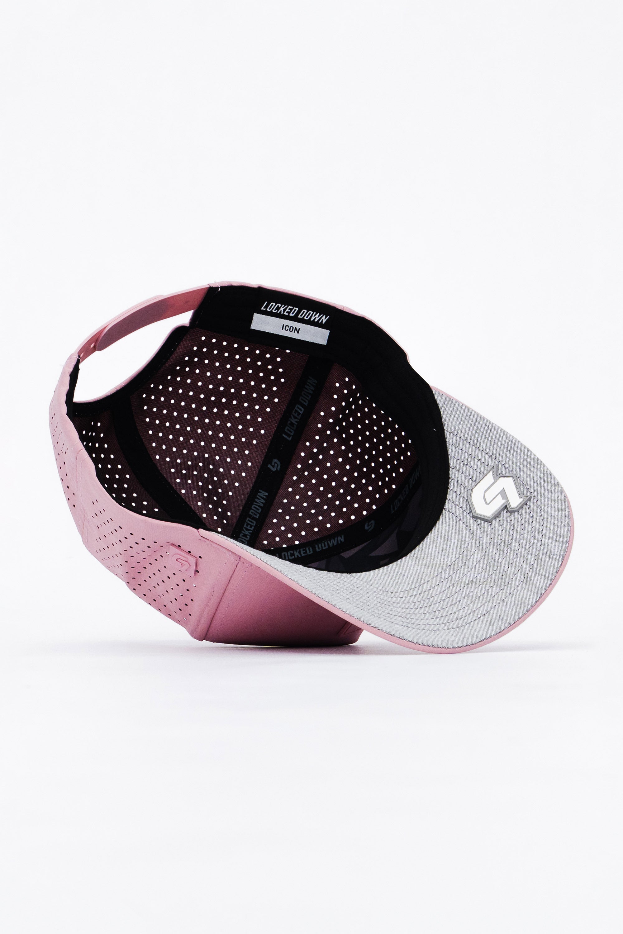 Locked Down Brands Premium Water Resistant ICON LD Snapback - Pink