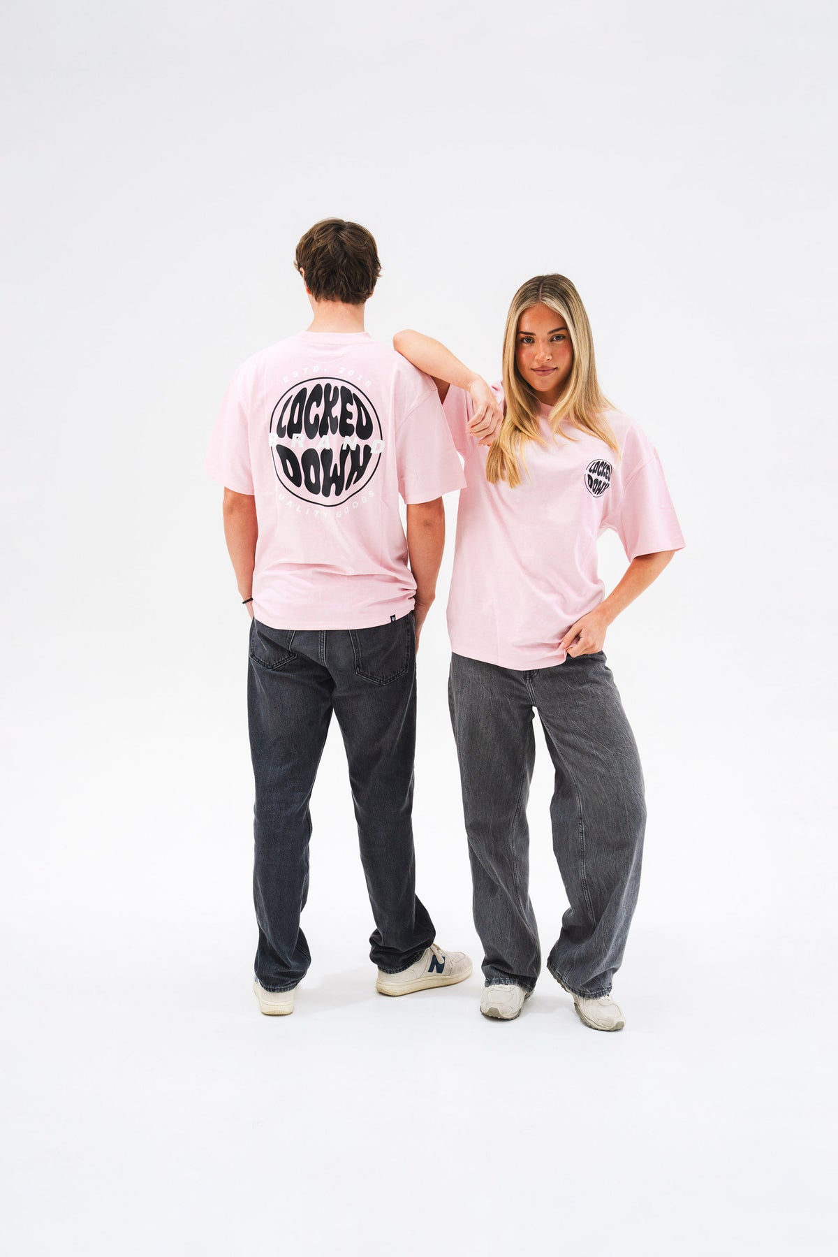 Wave Oversized Tee - Pink