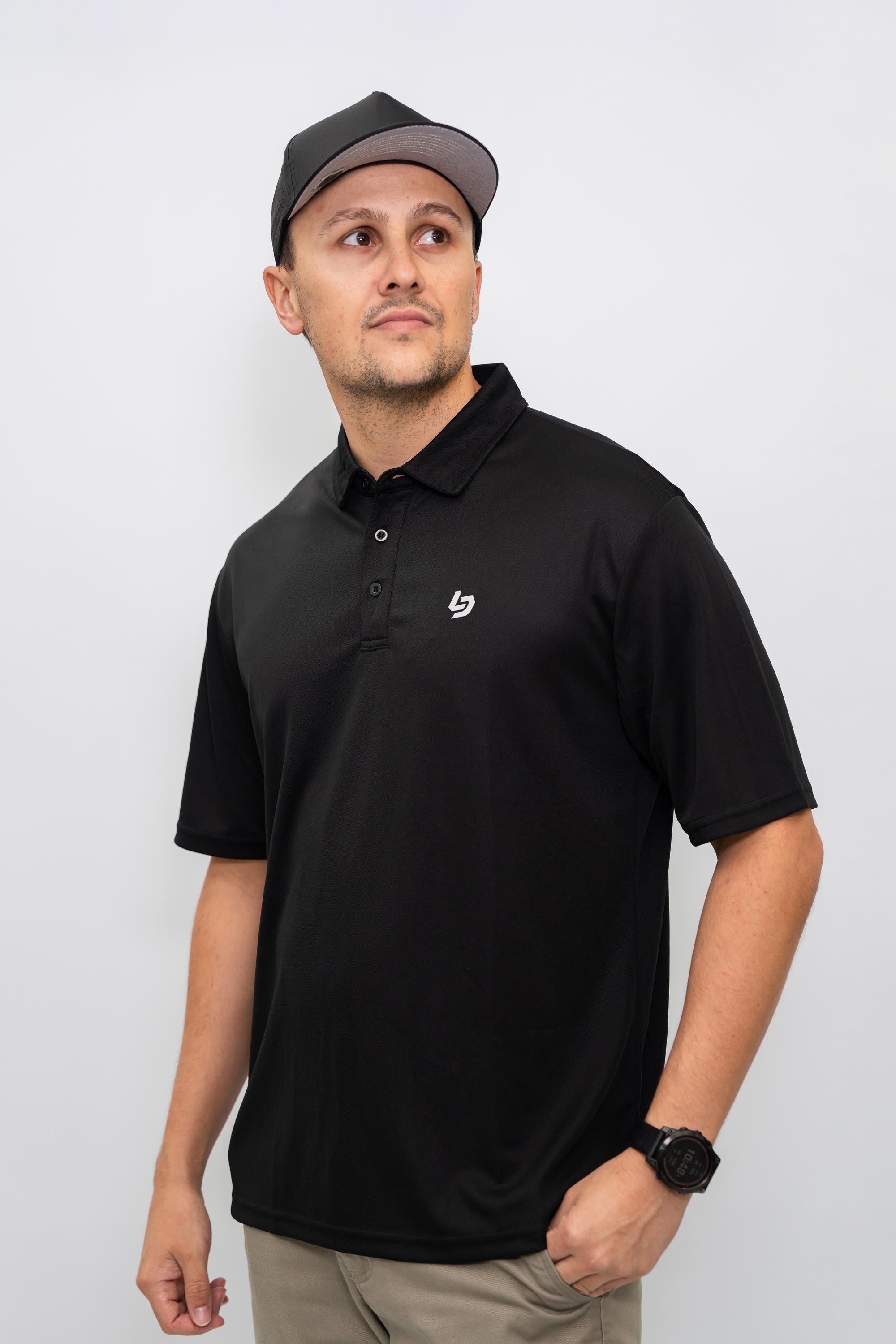 Locked Down Brands Premium Brand Polo - Black | Main View