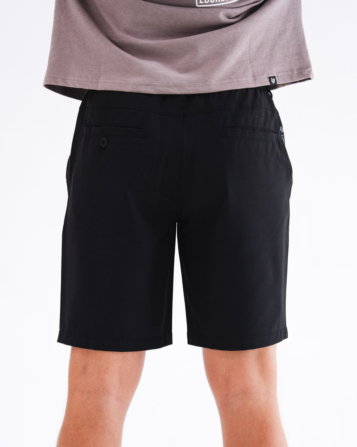 Locked Down Brands Premium Take On A Golf Short, The Rev Short - Black