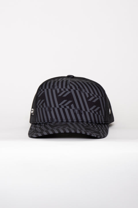 Locked Down Brands Premium water resistant ICON Snapback in Collaboration with Shane Van Gisbergen - Black | Front View