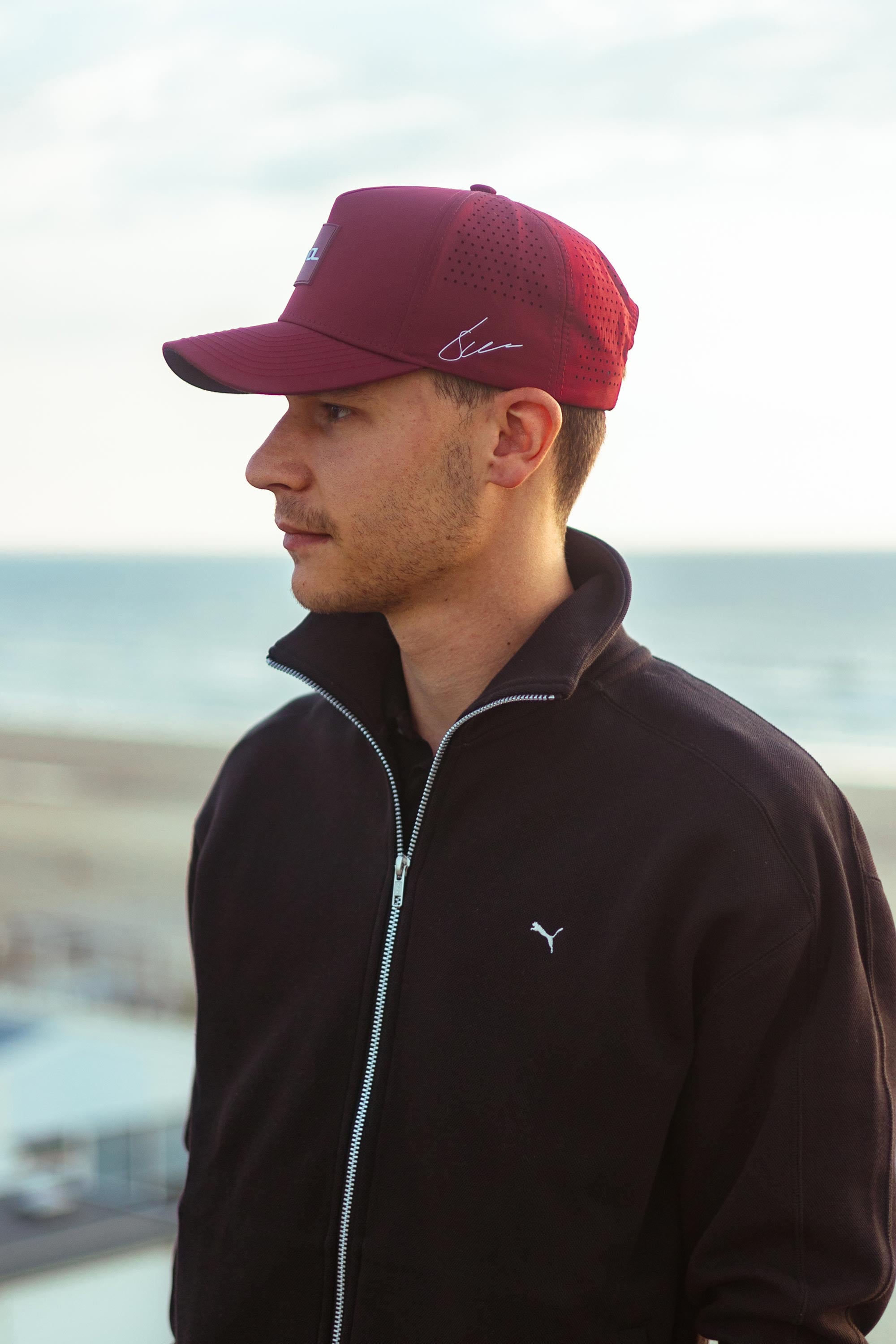 Locked Down Brands Premium Water Resistant ICON Snapback in Collaboration with the VDL Bros, Kelvin & Sheldon Van Der Linde - Maroon