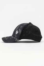 Locked Down Brands Premium Water Resistant CLASSIC Brand Snapback - Black Camo