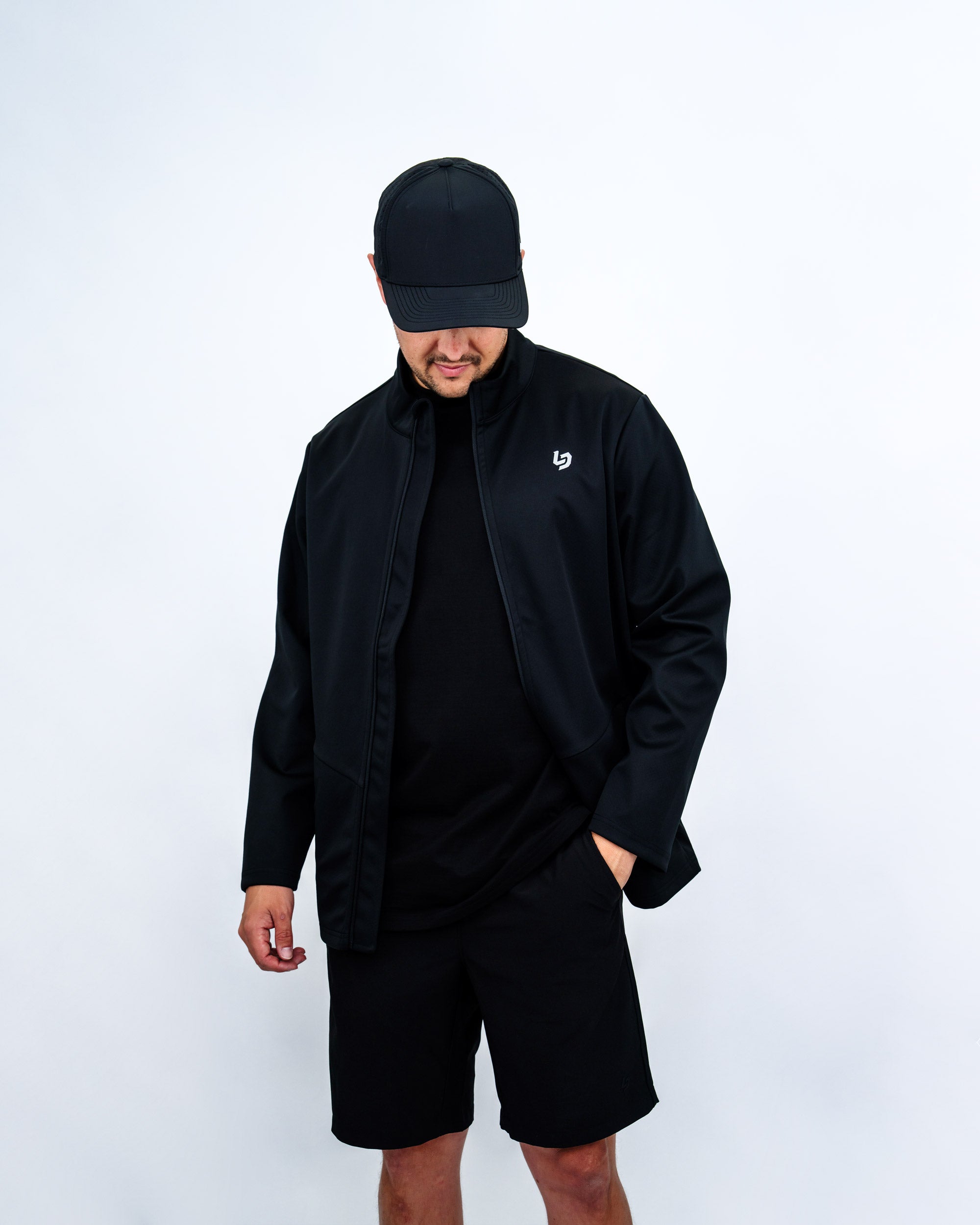 Locked Down Brands Premium Slick Softshell Jacket - Black