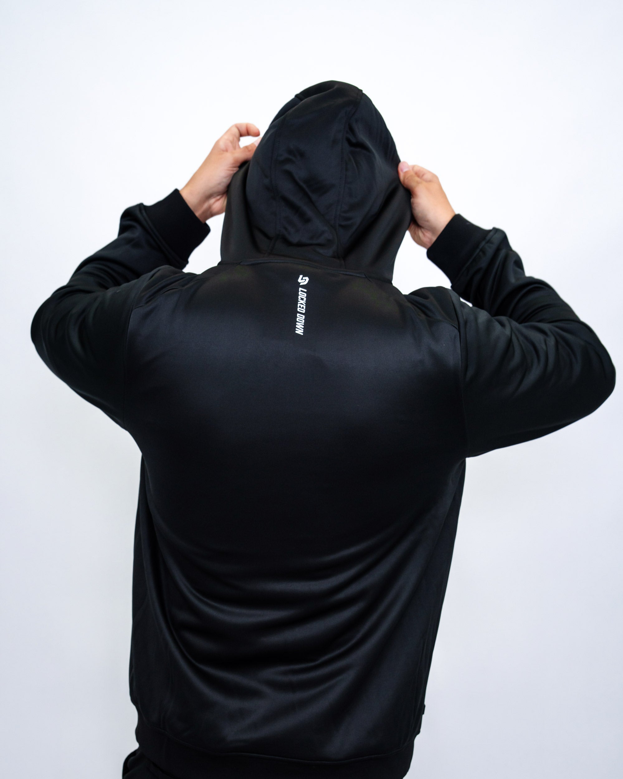 Locked Down Brands Premium Sprint Full Zip Hoodie Jacket - Black
