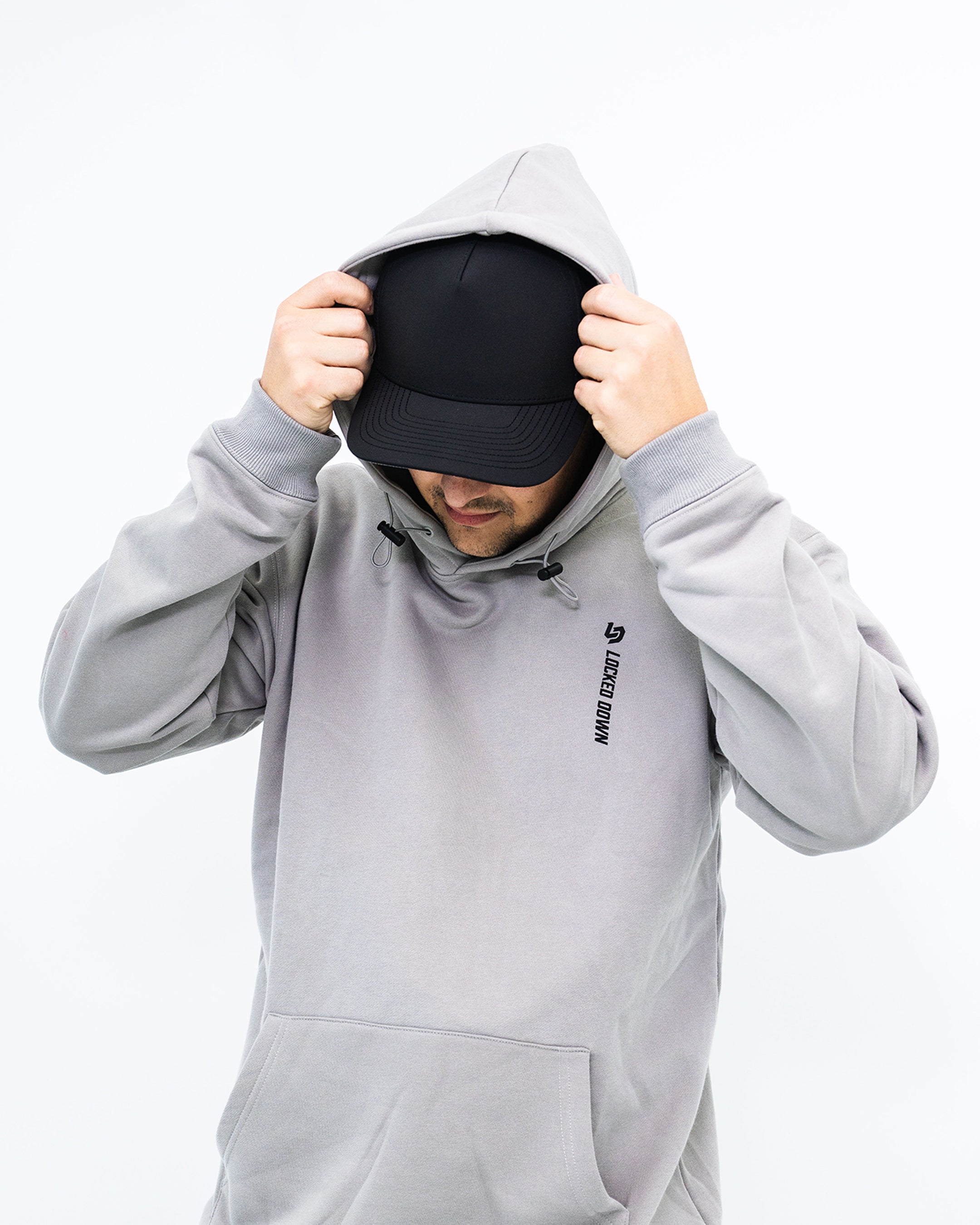 Locked Down Brands Premium Stamp Hoodie - Graphite