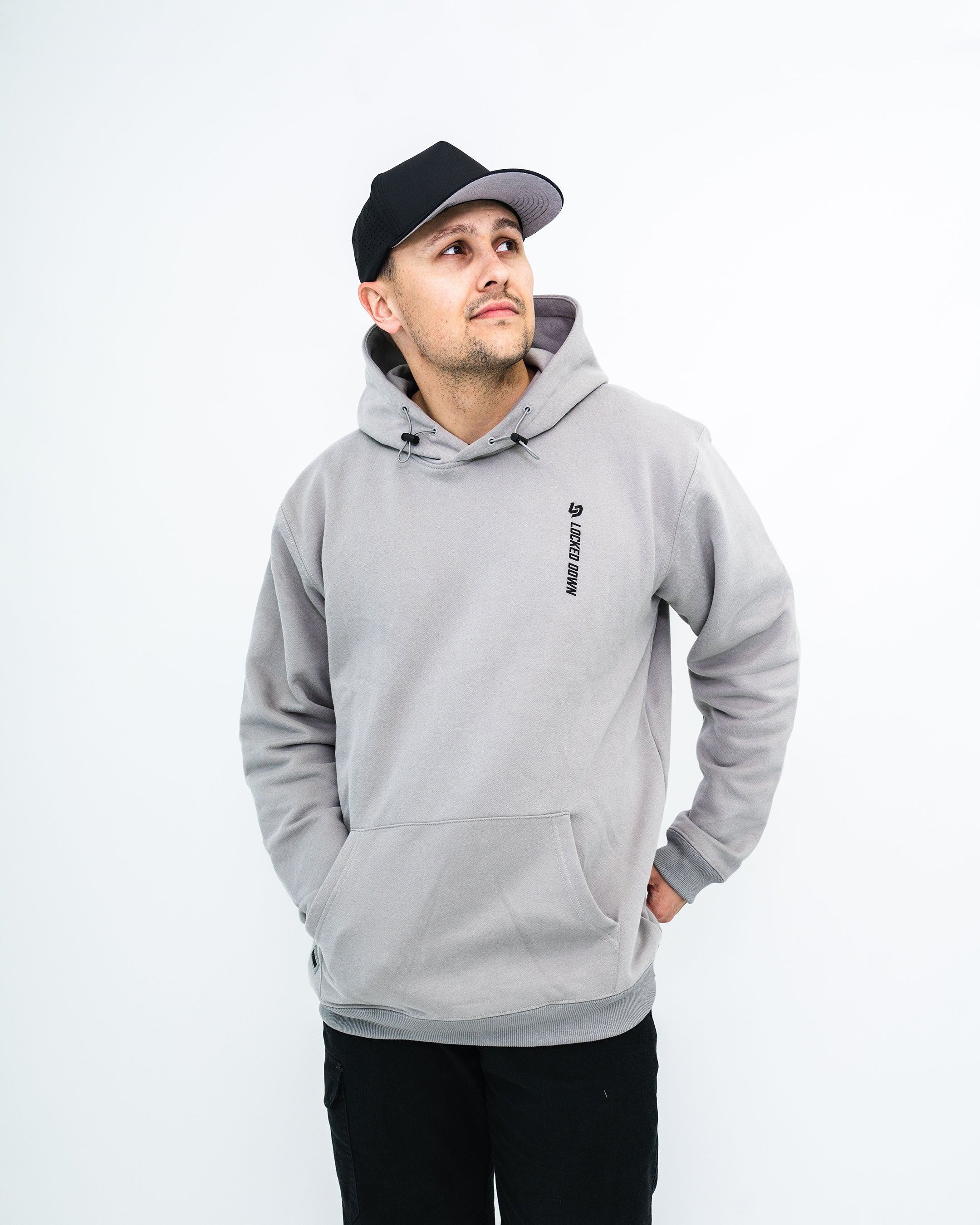 Locked Down Brands Premium Stamp Hoodie - Graphite