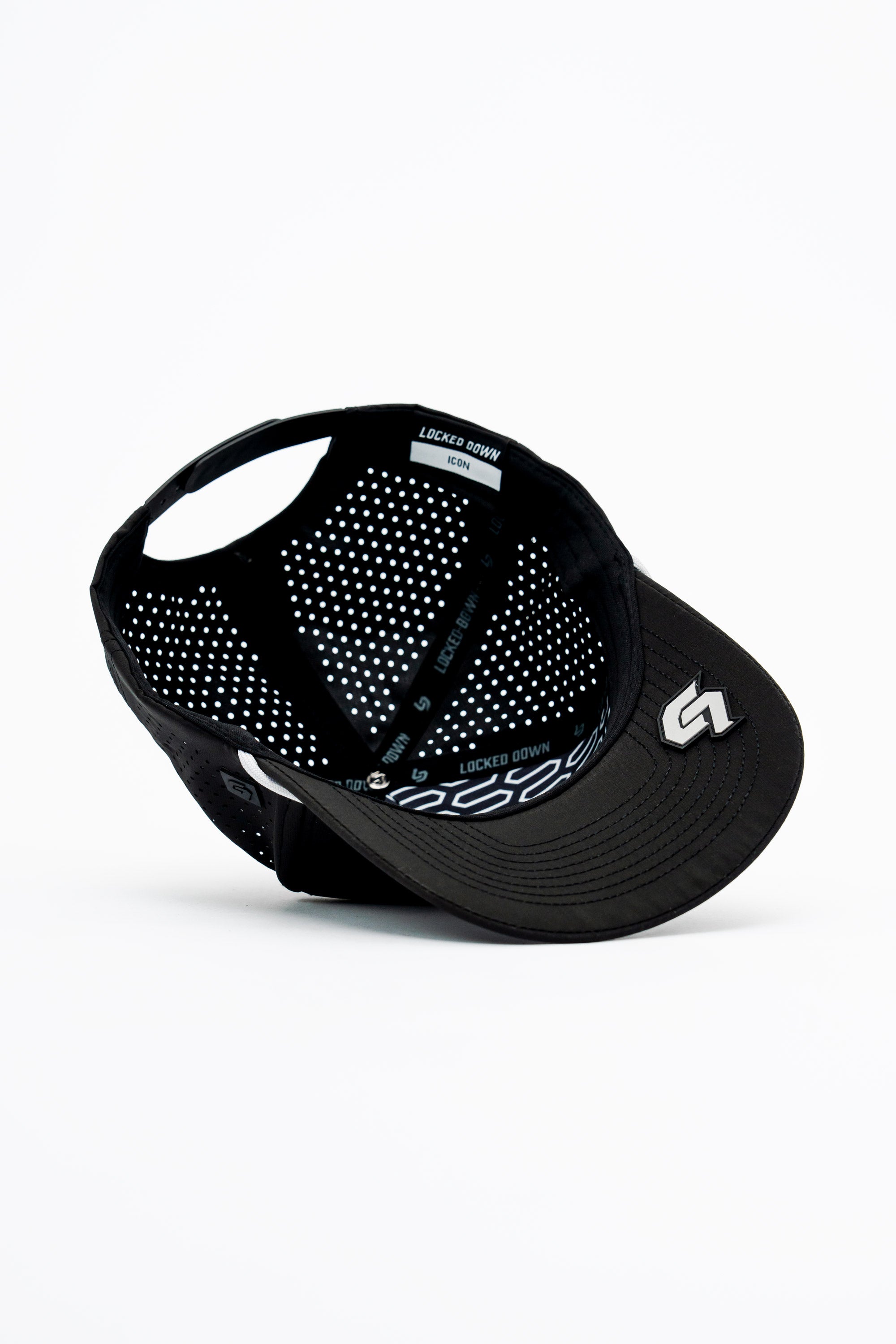Locked Down Brands Premium Water Resistant Stamp ICON Snapback - Blackout