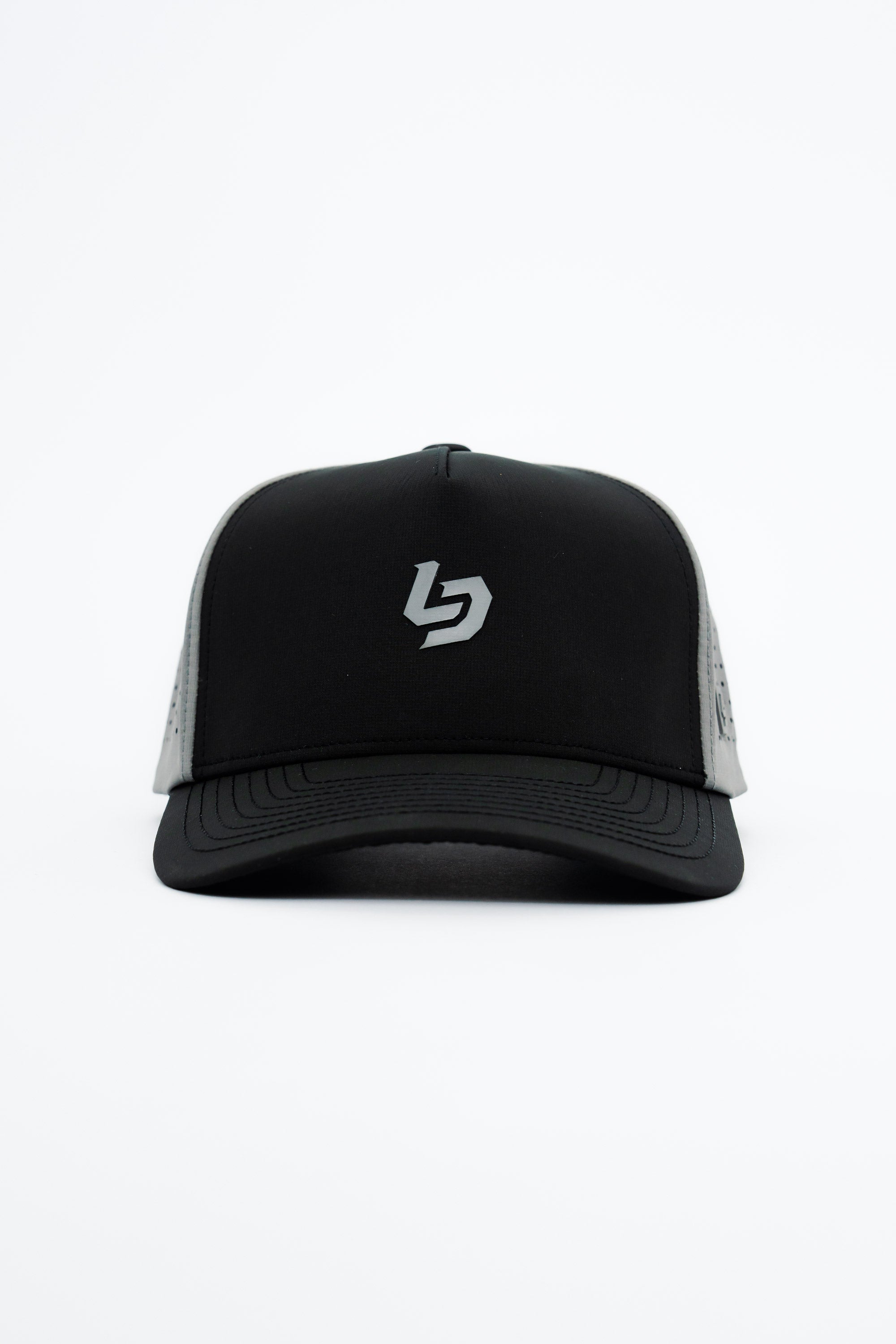 Locked Down Brands Premium Water Resistant Stamp ICON Snapback - Graphite / Black