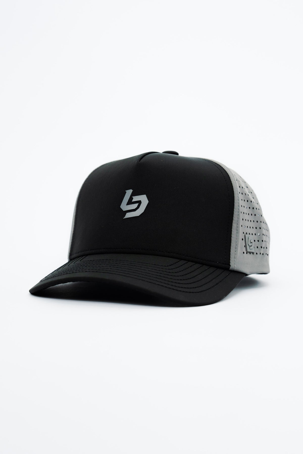 Locked Down Brands Premium Water Resistant Stamp ICON Snapback - Graphite / Black